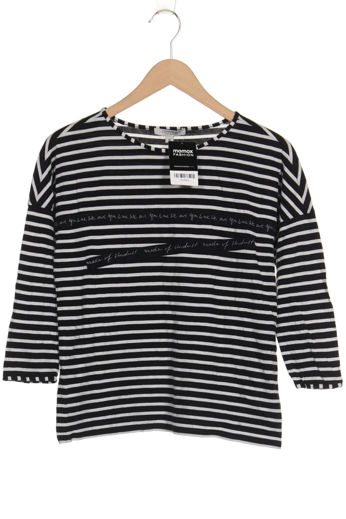 

Comma Damen Langarmshirt, schwarz, Gr. 38