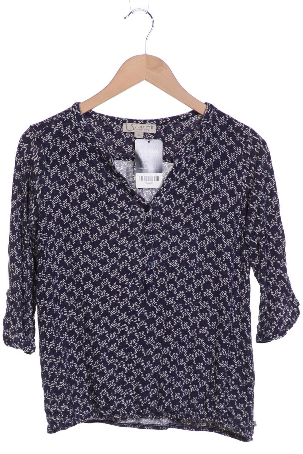 

Comma Damen Langarmshirt, marineblau, Gr. 38