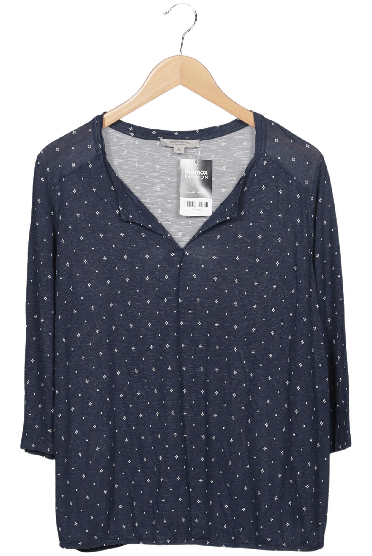 

Comma Damen Langarmshirt, marineblau, Gr. 42
