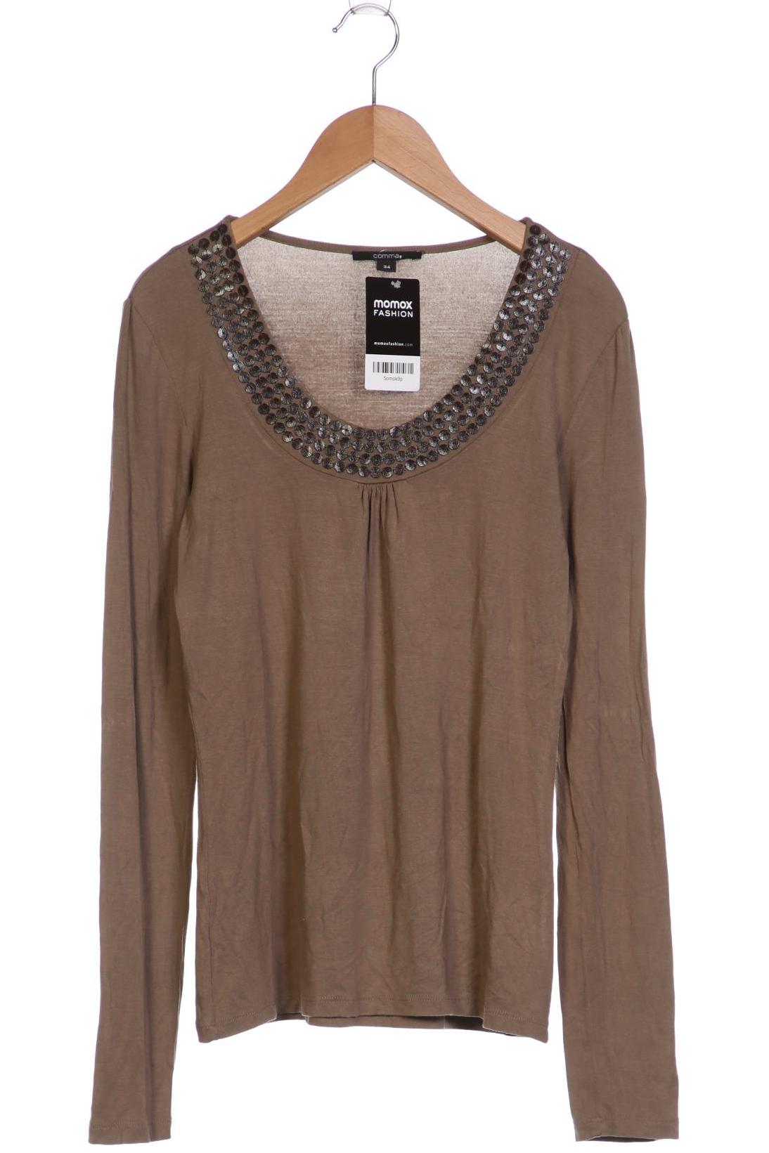 

Comma Damen Langarmshirt, braun, Gr. 34