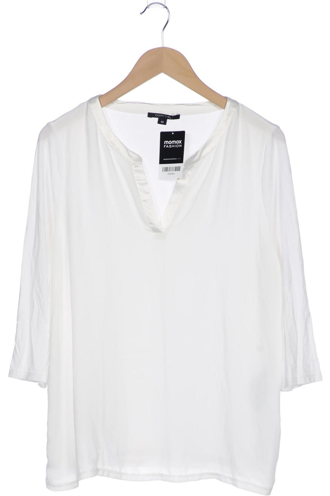 

Comma Damen Langarmshirt, weiß, Gr. 44