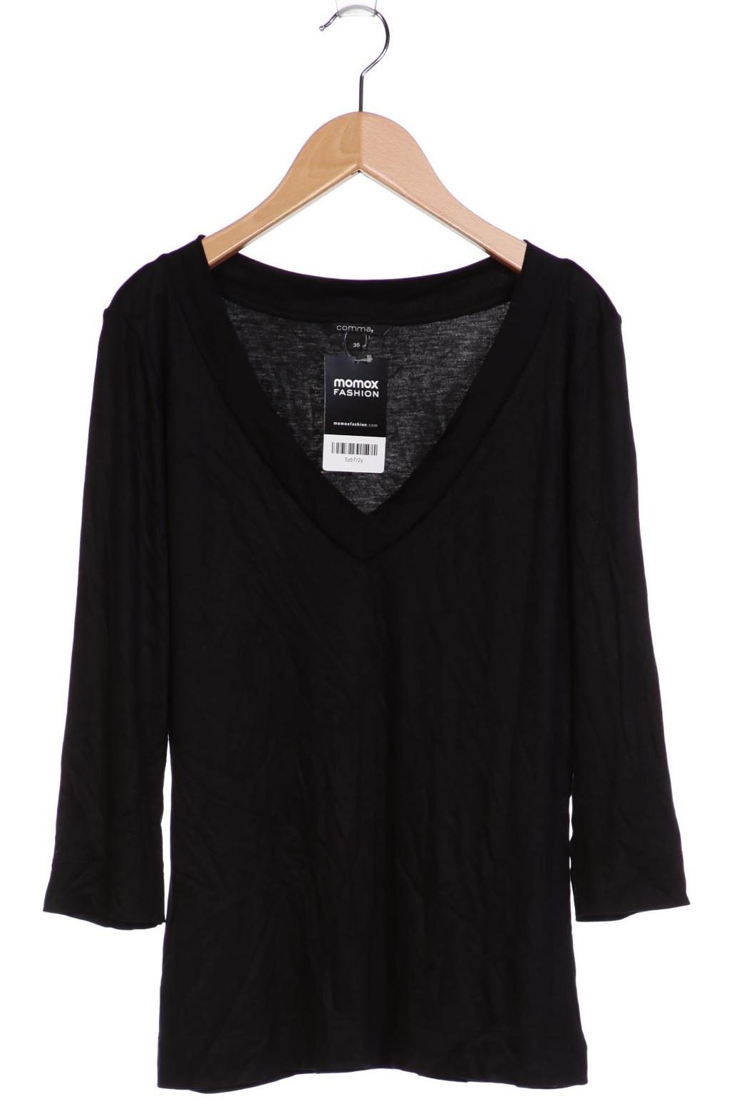 

Comma Damen Langarmshirt, schwarz