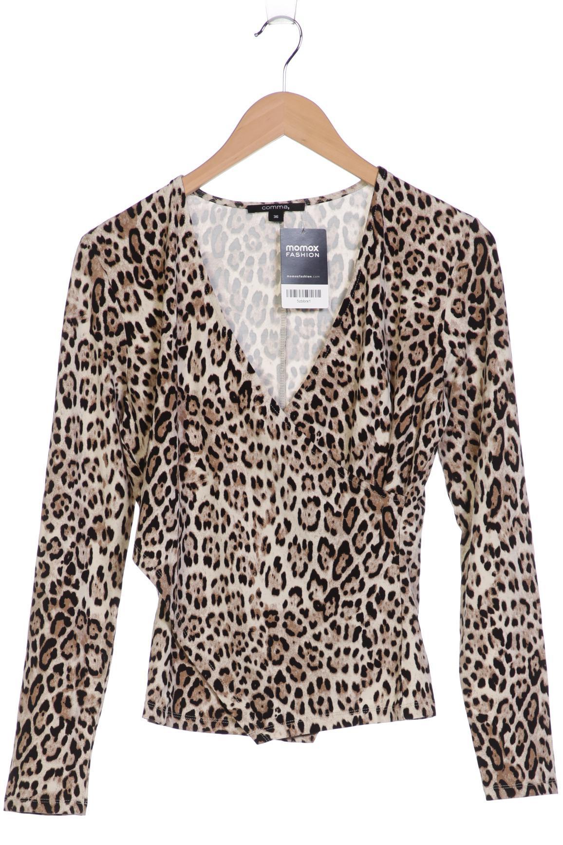 

Comma Damen Langarmshirt, beige, Gr. 36