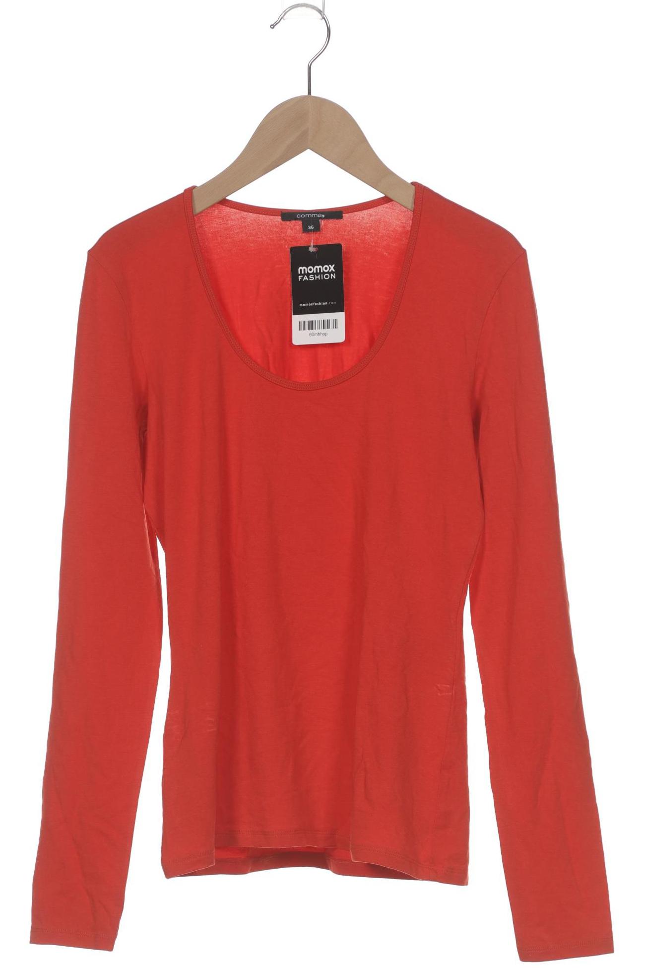

Comma Damen Langarmshirt, rot, Gr. 36