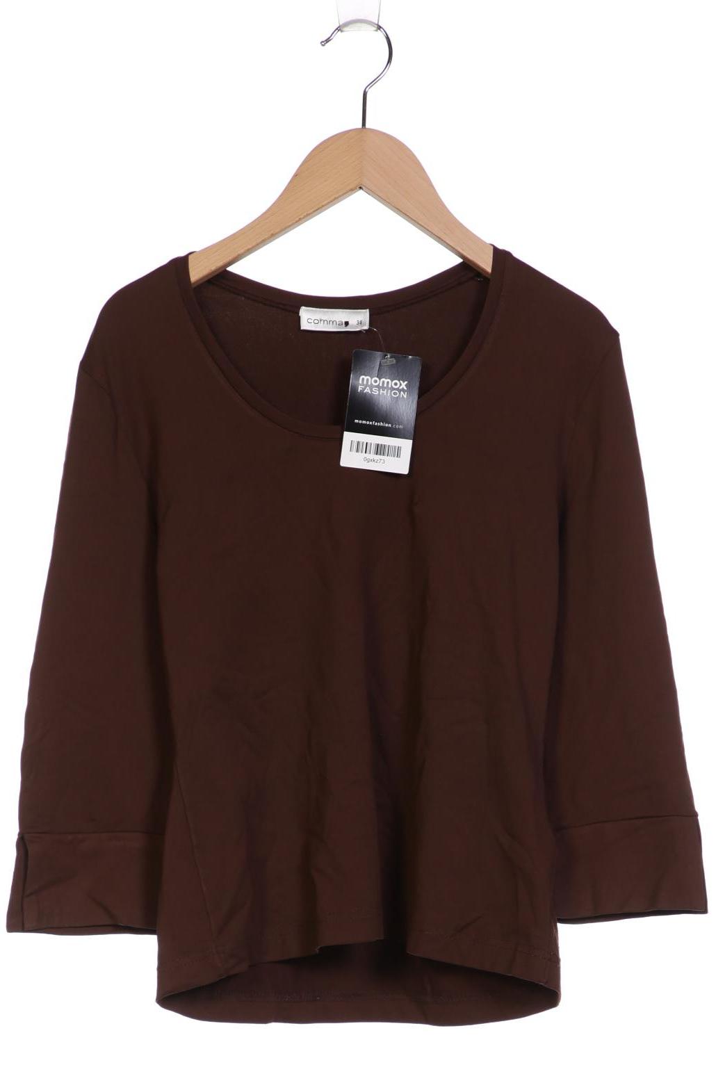 

Comma Damen Langarmshirt, braun, Gr. 38