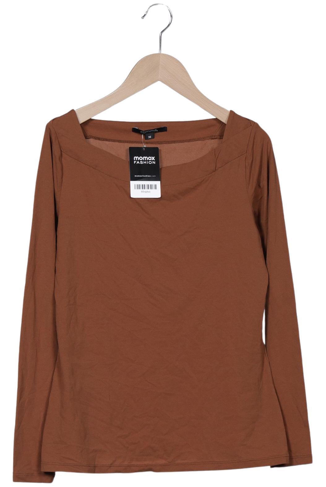 

Comma Damen Langarmshirt, braun, Gr. 36