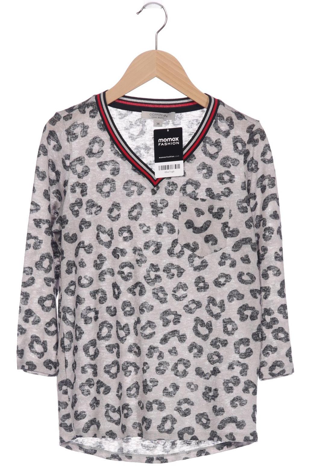 

Comma Damen Langarmshirt, grau, Gr. 34