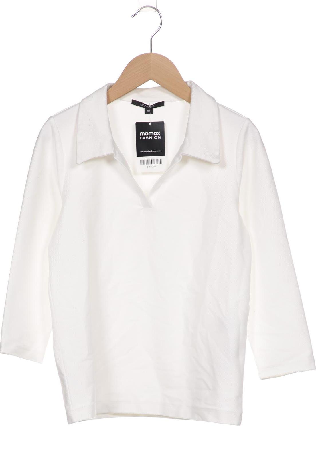 

Comma Damen Langarmshirt, weiß, Gr. 32