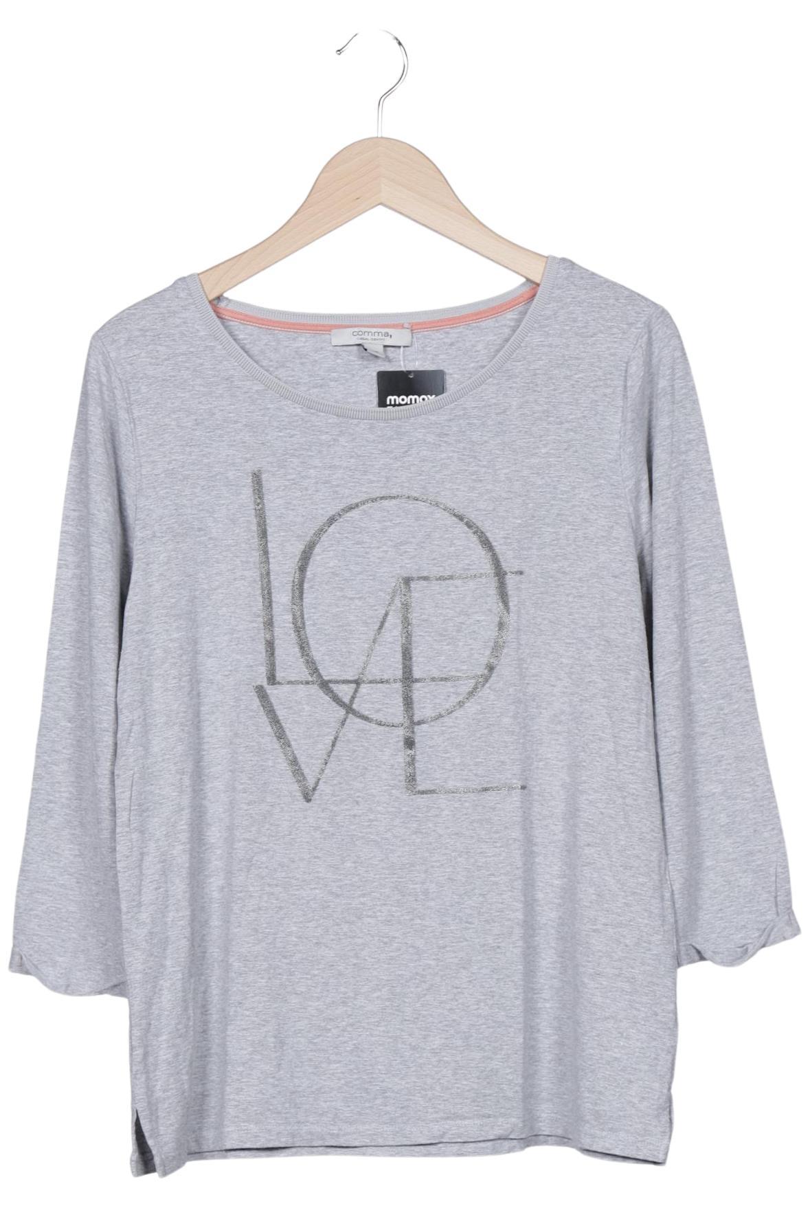 

Comma Damen Langarmshirt, grau, Gr. 42