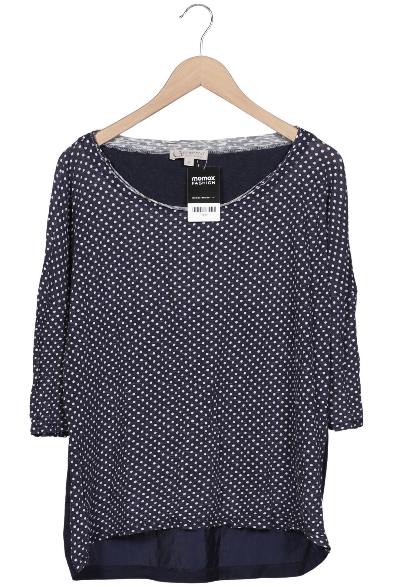 

Comma Damen Langarmshirt, marineblau, Gr. 40