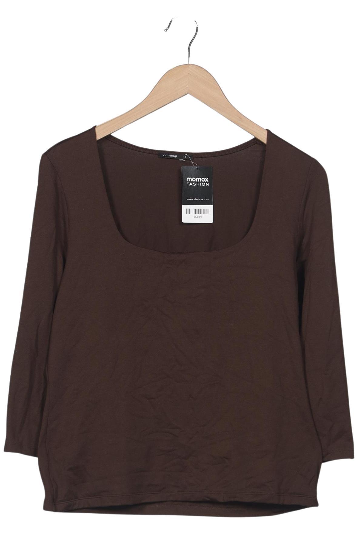 

Comma Damen Langarmshirt, braun, Gr. 42