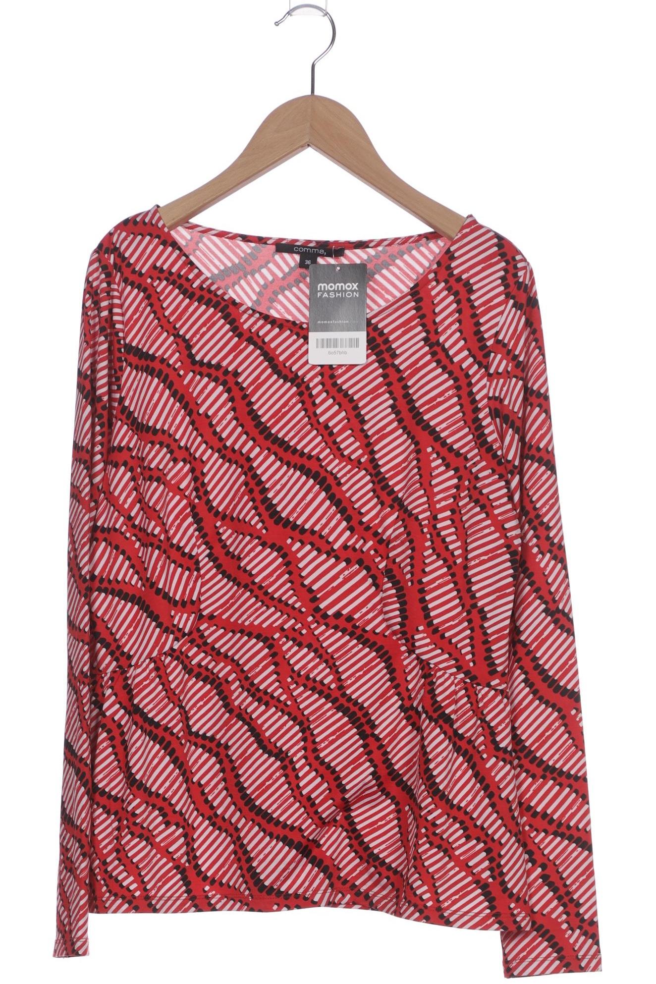 

Comma Damen Langarmshirt, rot, Gr. 36