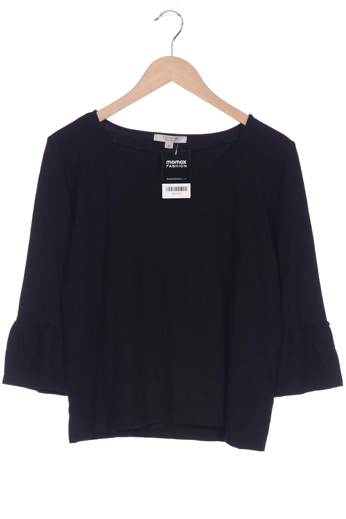

Comma Damen Langarmshirt, schwarz, Gr. 44