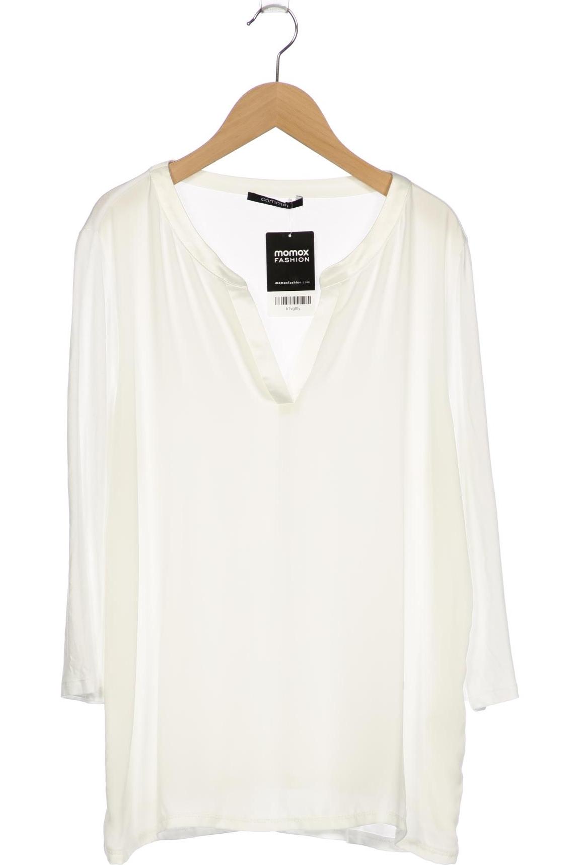 

Comma Damen Langarmshirt, weiß, Gr. 44