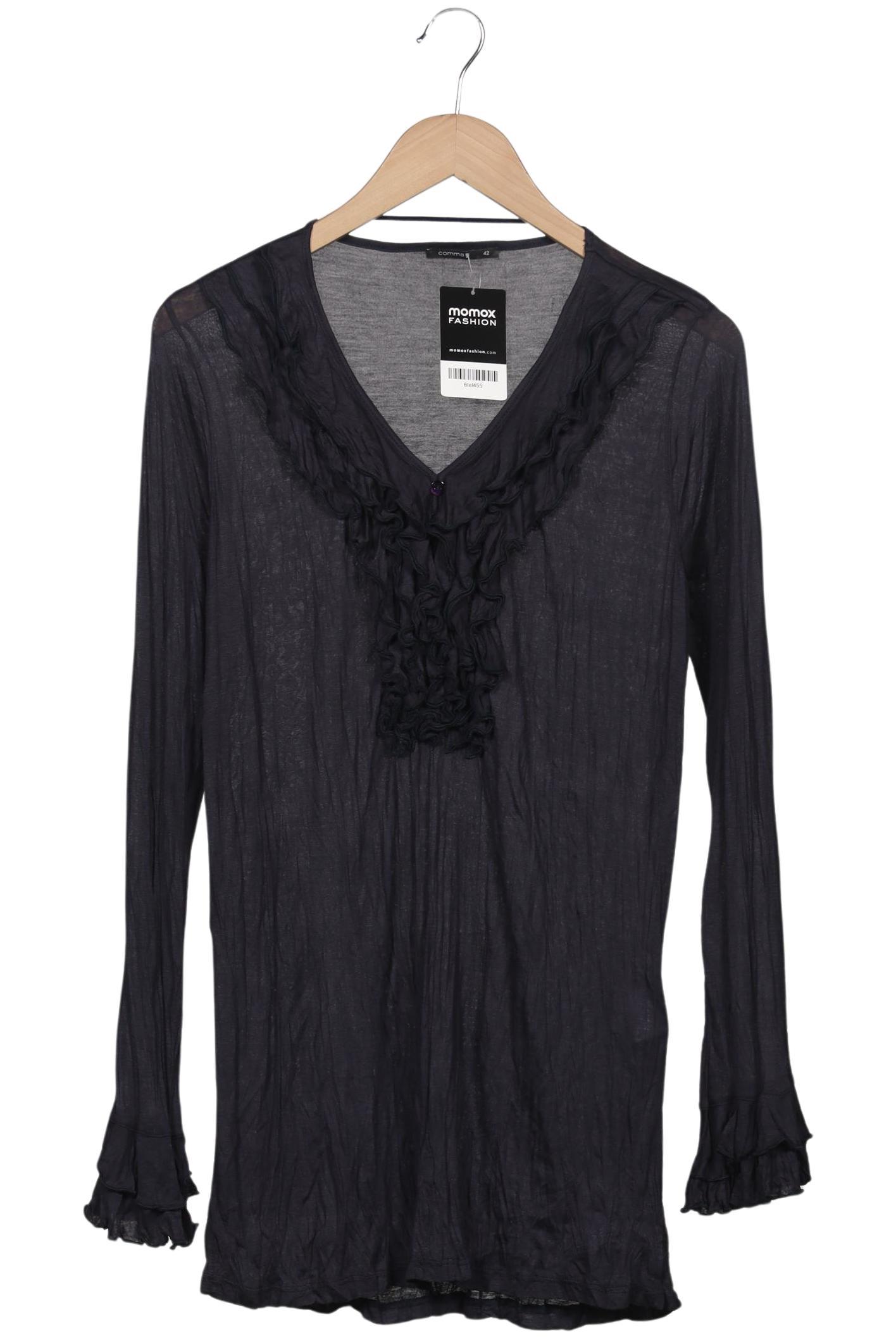 

Comma Damen Langarmshirt, marineblau, Gr. 42