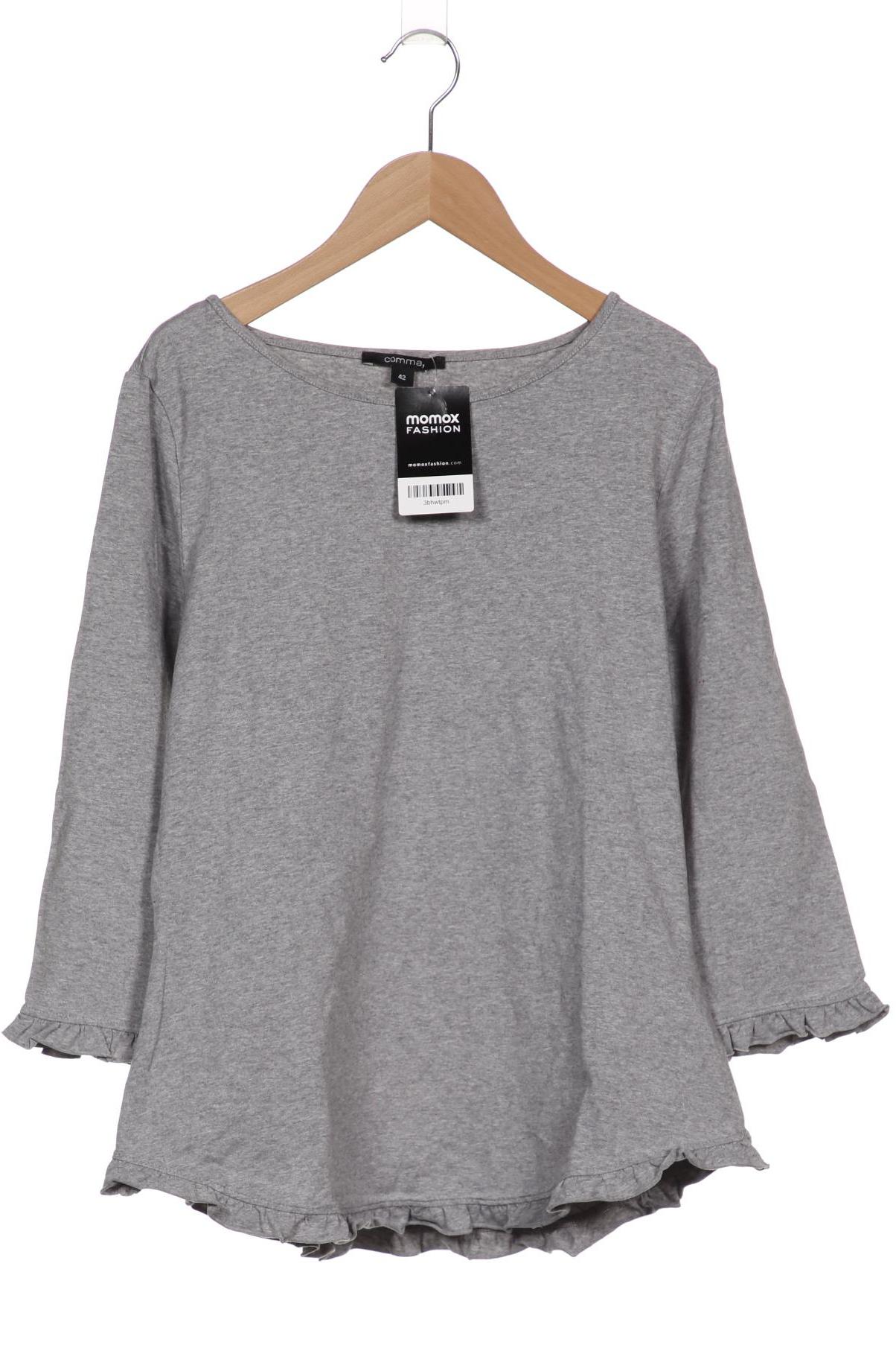 

Comma Damen Langarmshirt, grau, Gr. 42