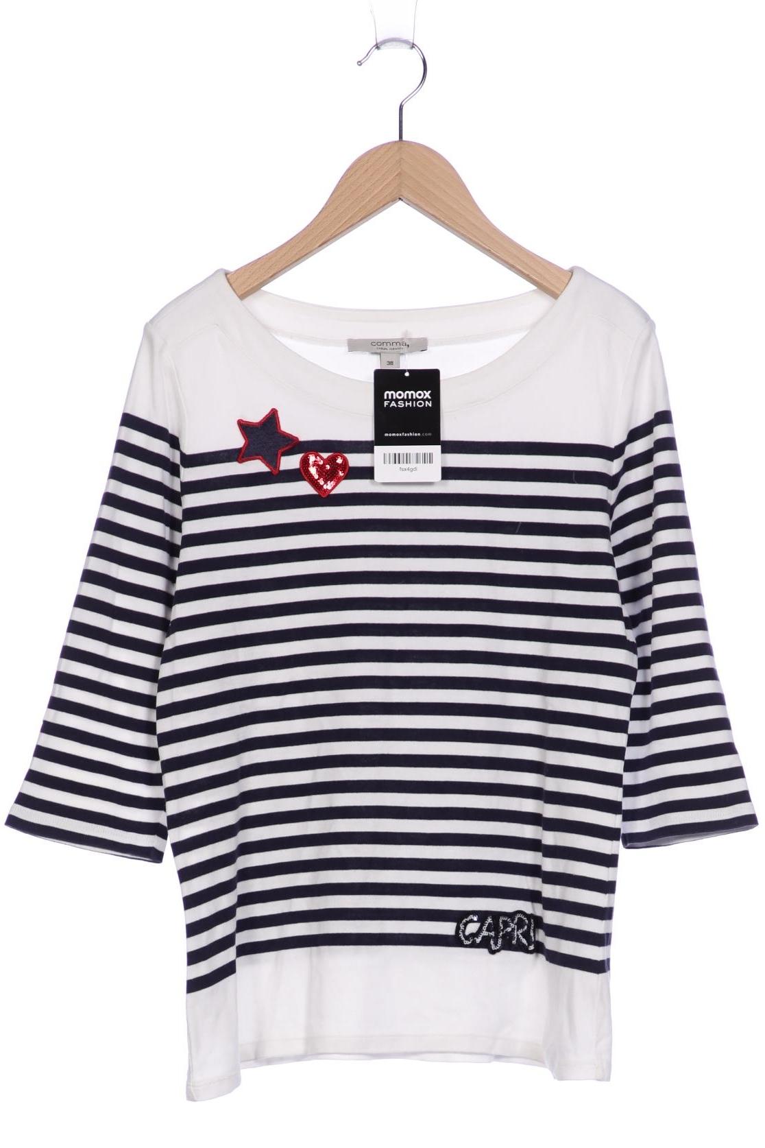 

Comma Damen Langarmshirt, weiß, Gr. 38