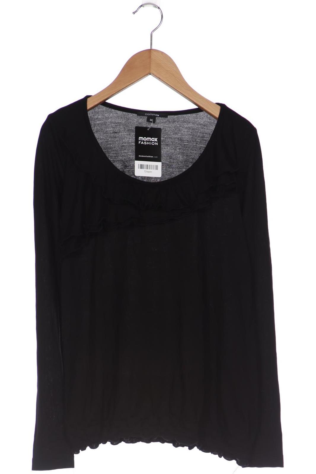 

Comma Damen Langarmshirt, schwarz