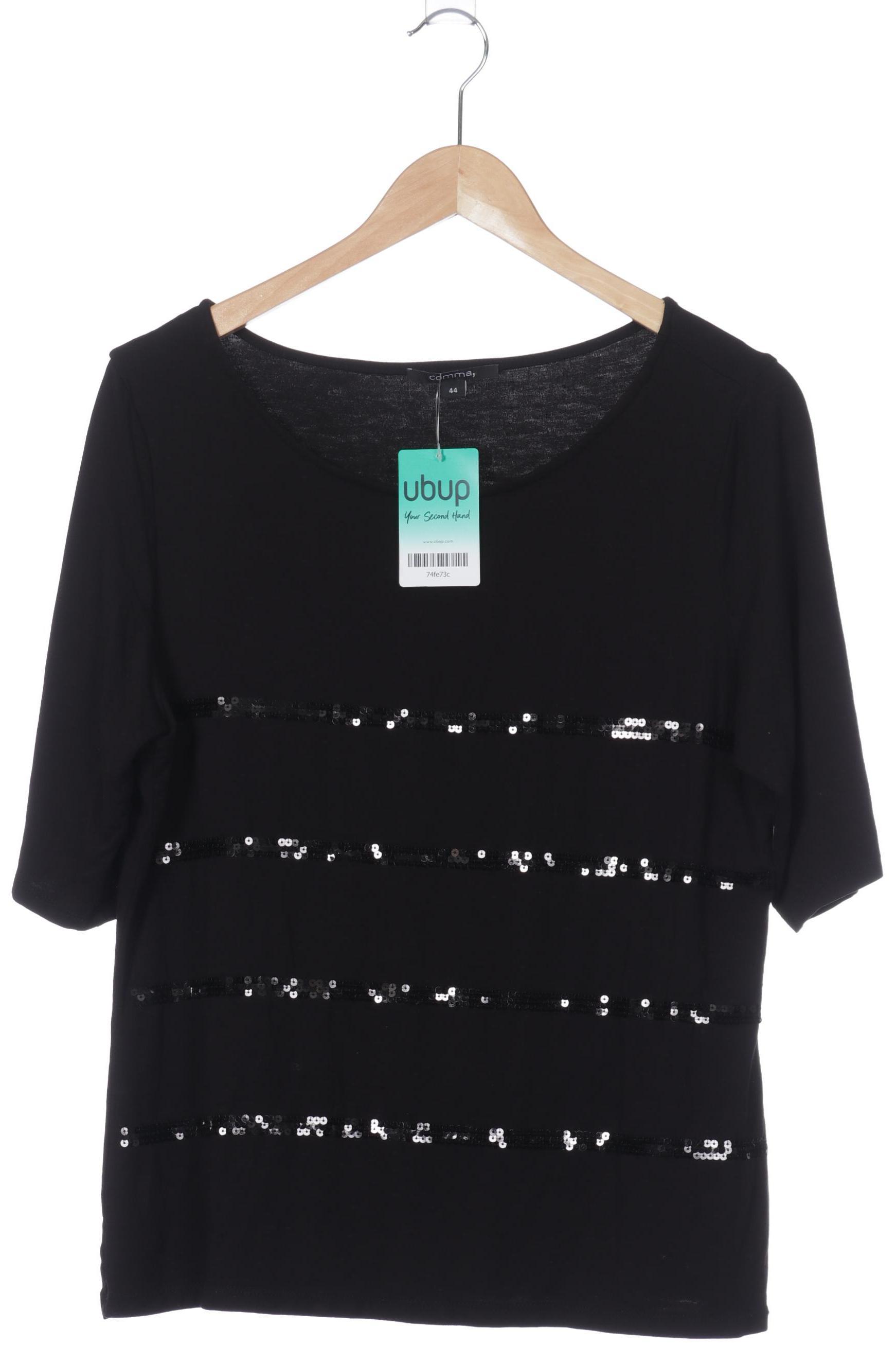 

Comma Damen Langarmshirt, schwarz, Gr. 44