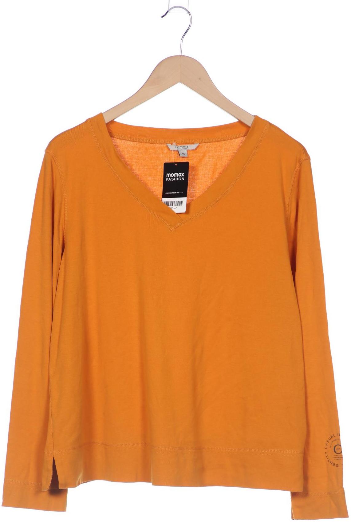 

Comma Damen Langarmshirt, orange, Gr. 42