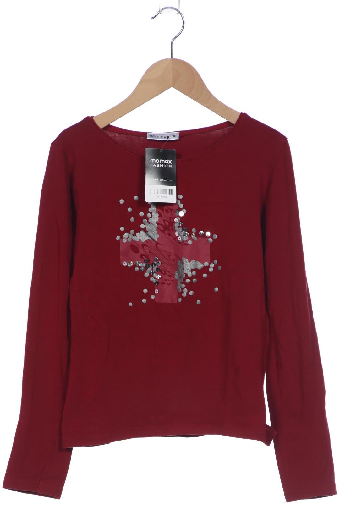 

Comma Damen Langarmshirt, bordeaux, Gr. 38