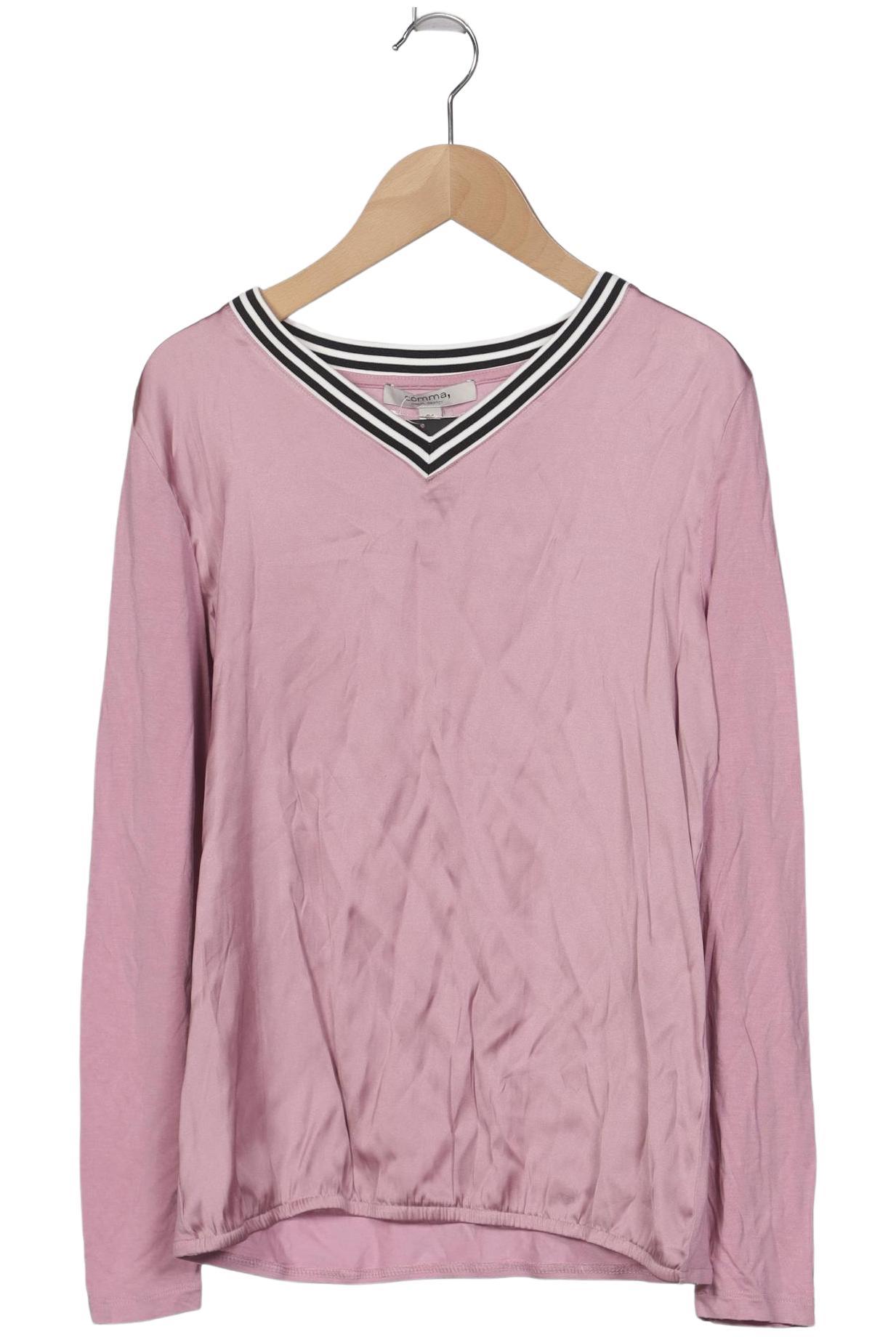 

Comma Damen Langarmshirt, pink, Gr. 34