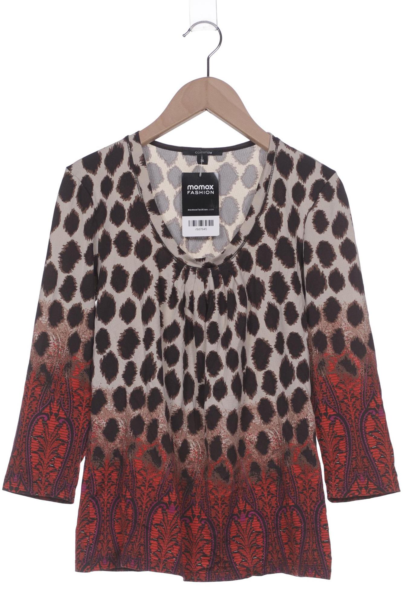 

Comma Damen Langarmshirt, mehrfarbig, Gr. 36
