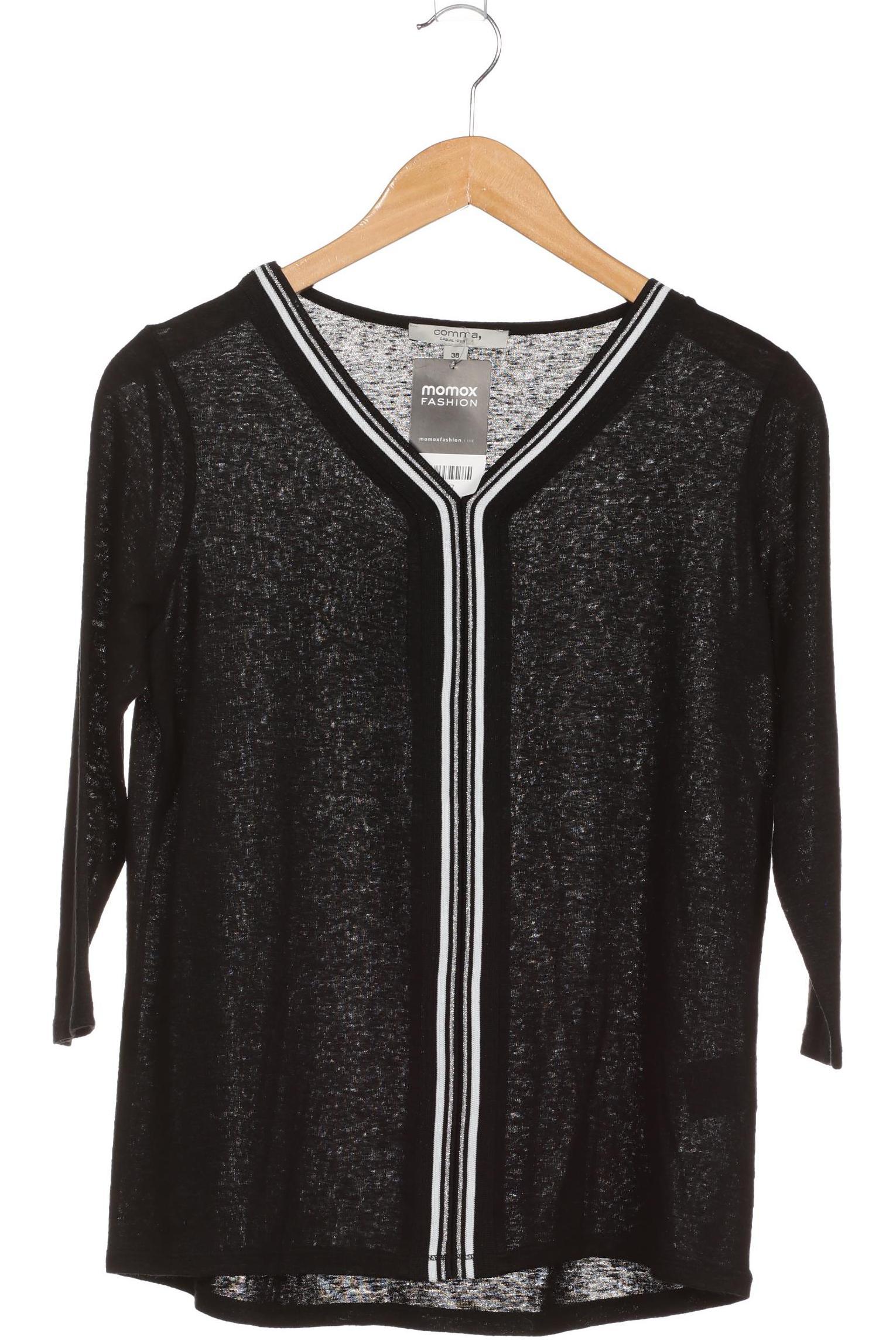 

Comma Damen Langarmshirt, schwarz, Gr. 38