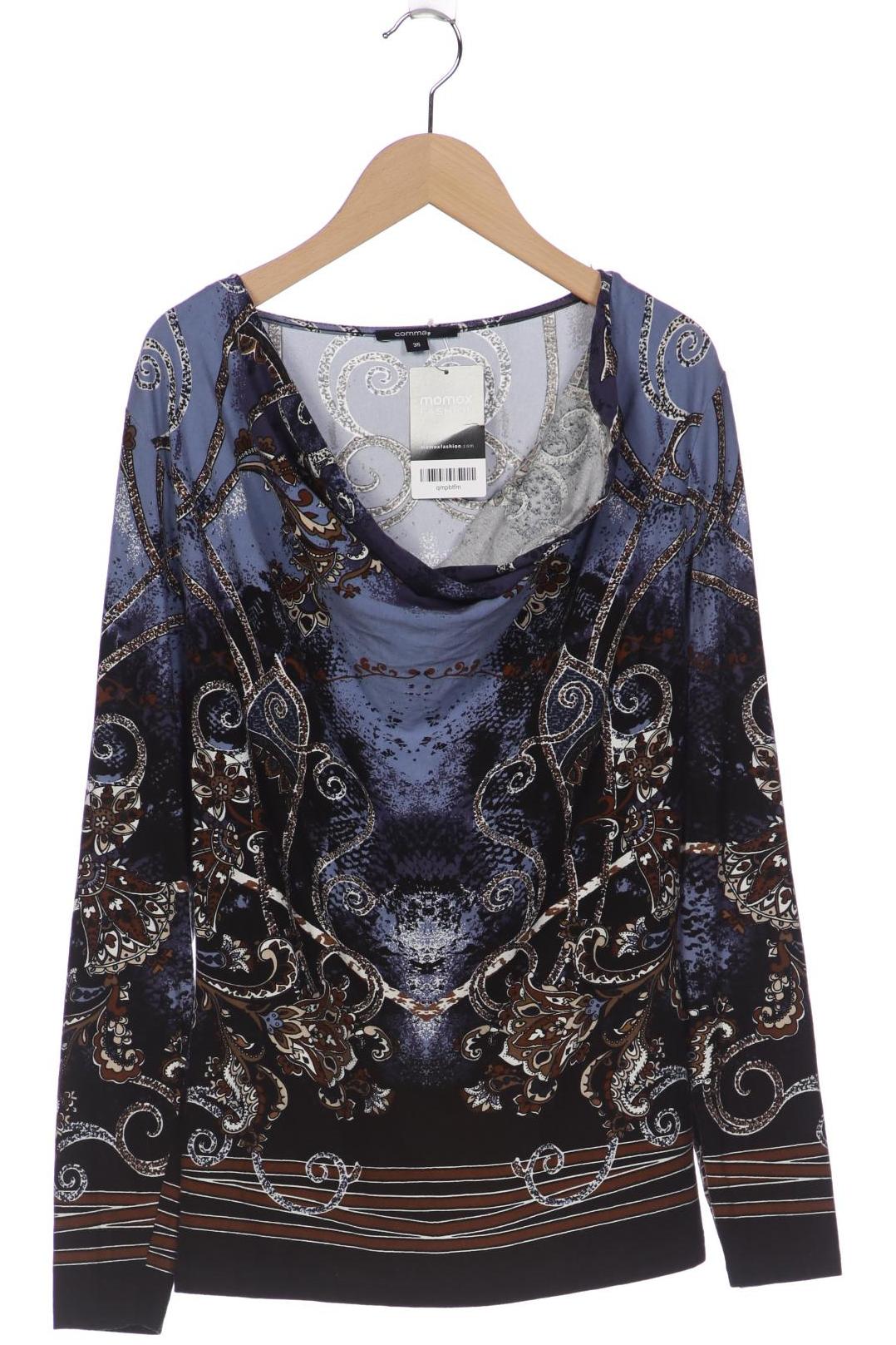 

Comma Damen Langarmshirt, blau, Gr. 36