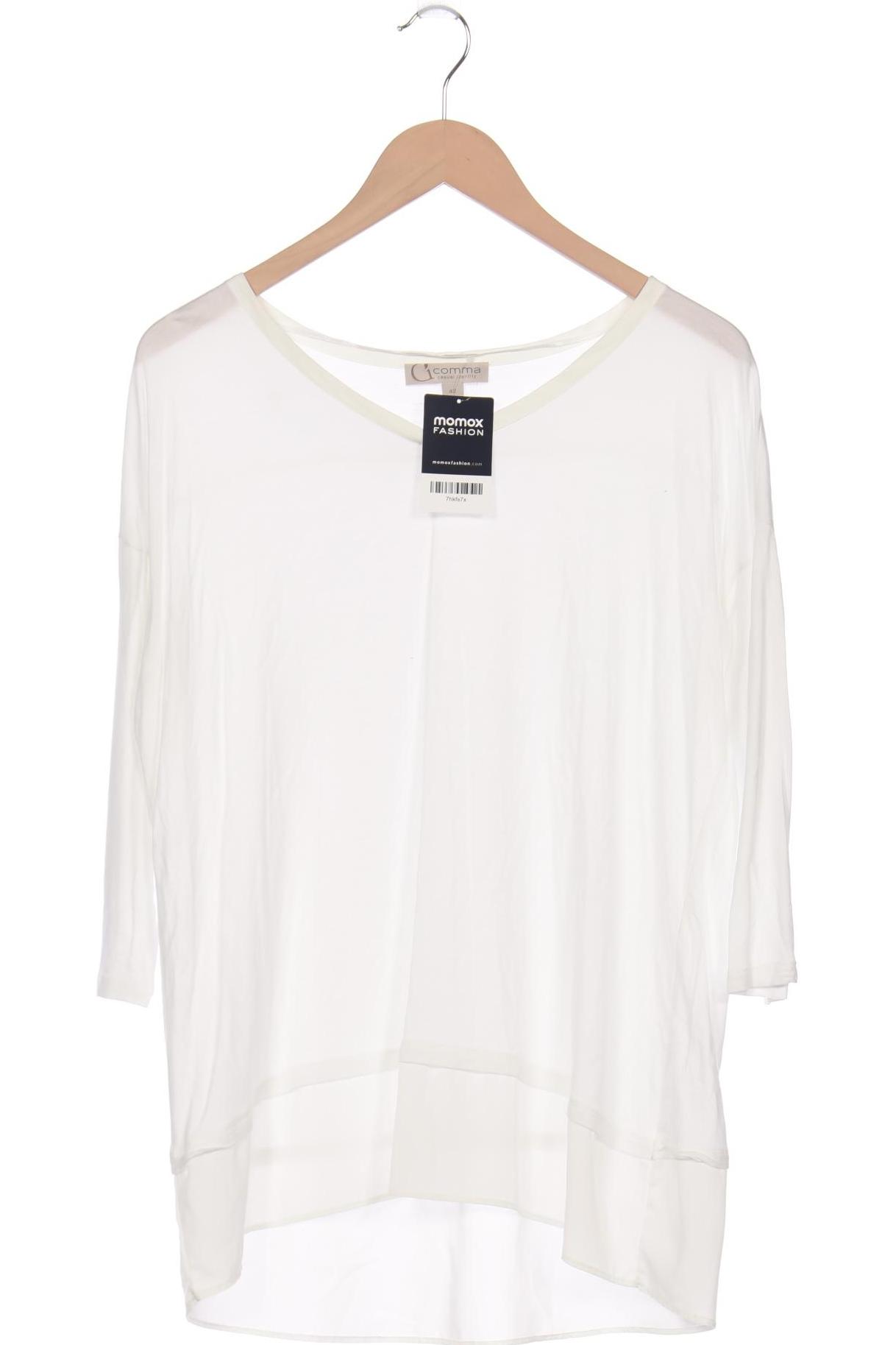 

Comma Damen Langarmshirt, weiß, Gr. 42