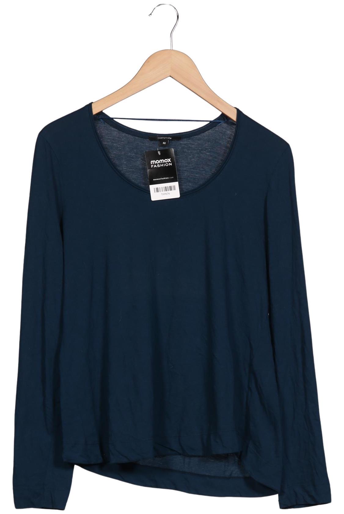 

Comma Damen Langarmshirt, marineblau, Gr. 42