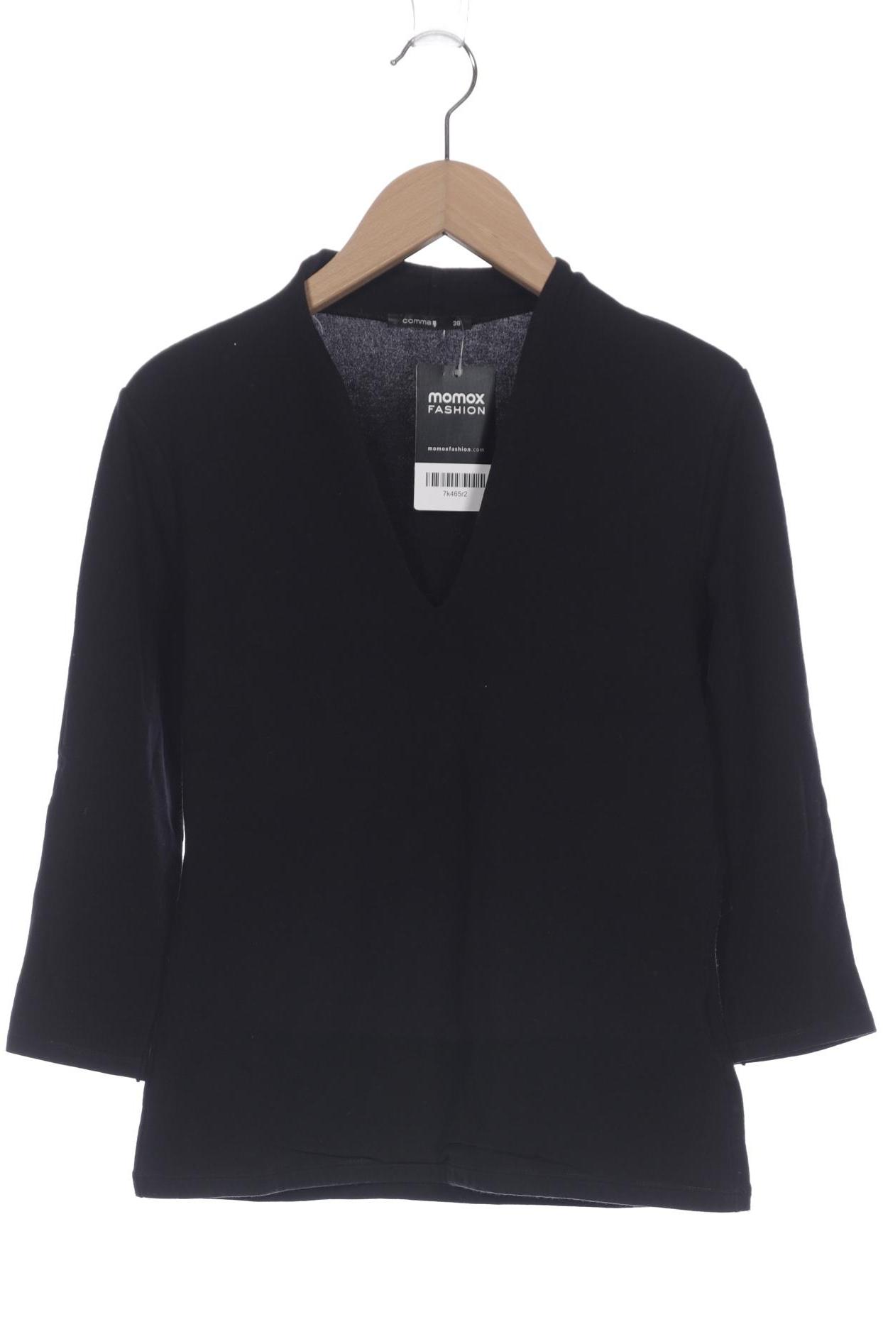 

Comma Damen Langarmshirt, schwarz, Gr. 38