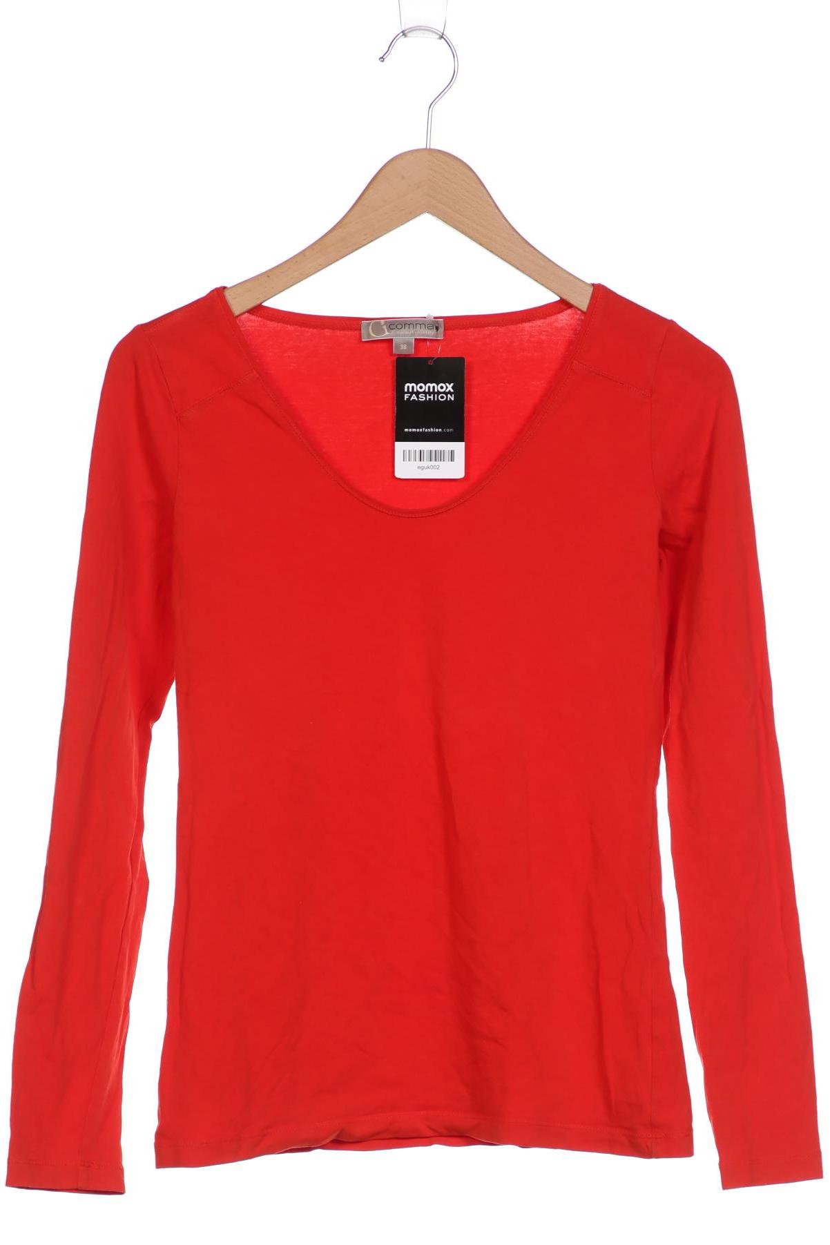 

Comma Damen Langarmshirt, rot, Gr. 38