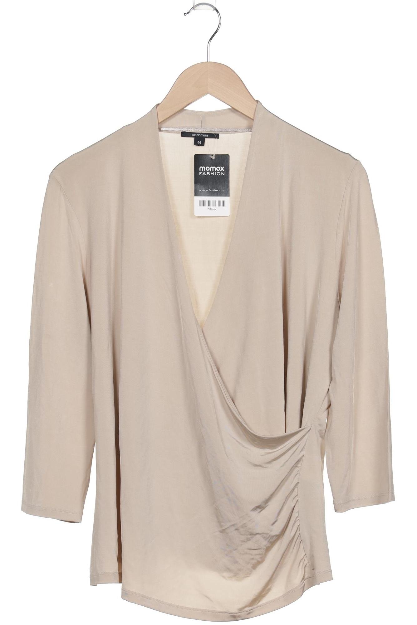 

Comma Damen Langarmshirt, beige, Gr. 44