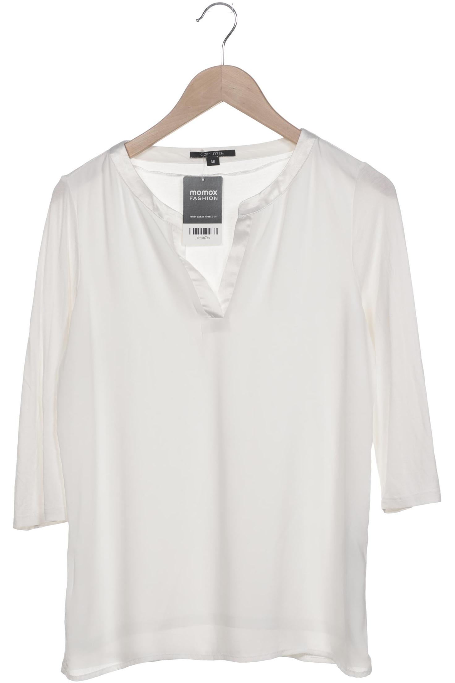 

Comma Damen Langarmshirt, weiß, Gr. 38