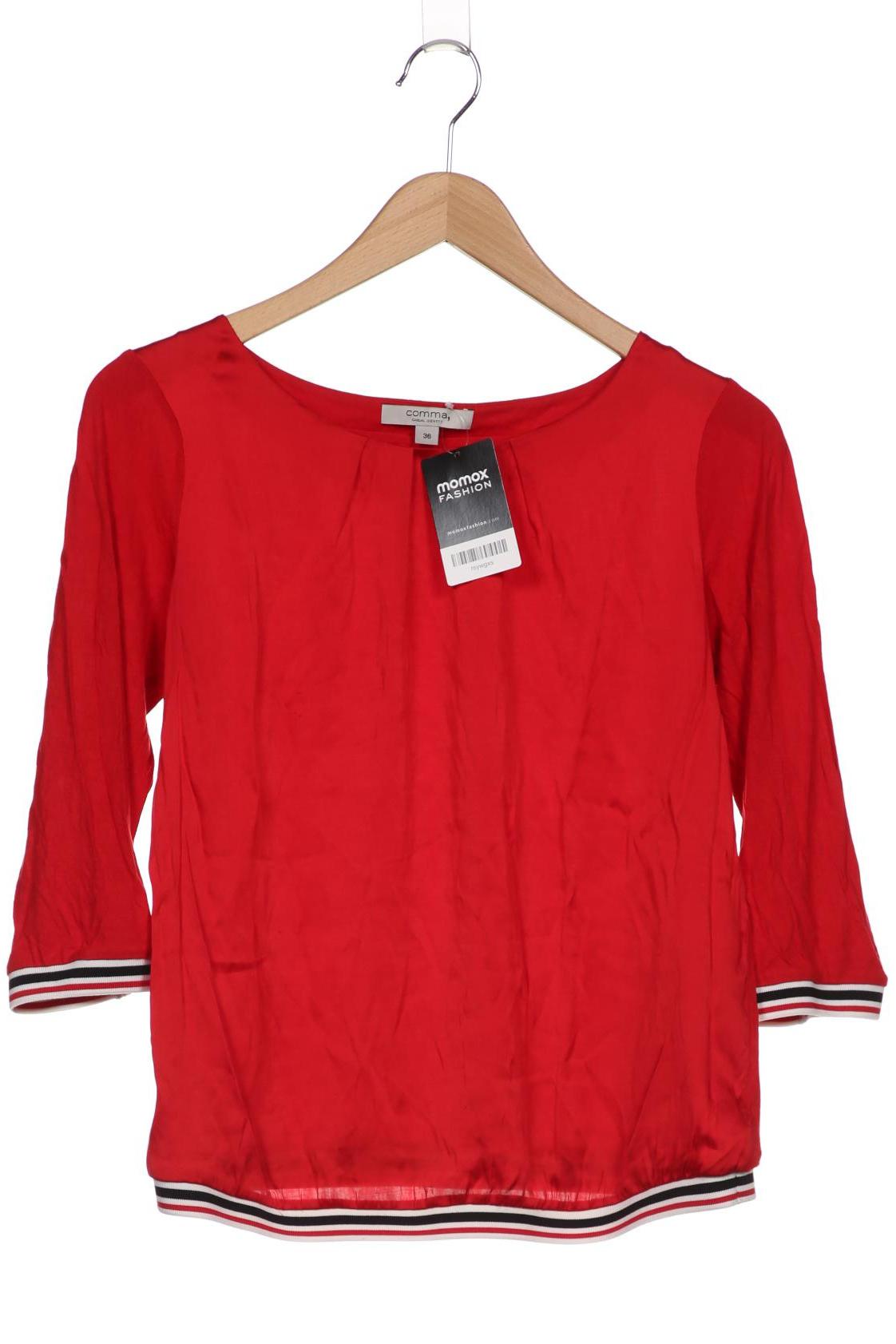 

Comma Damen Langarmshirt, rot, Gr. 36