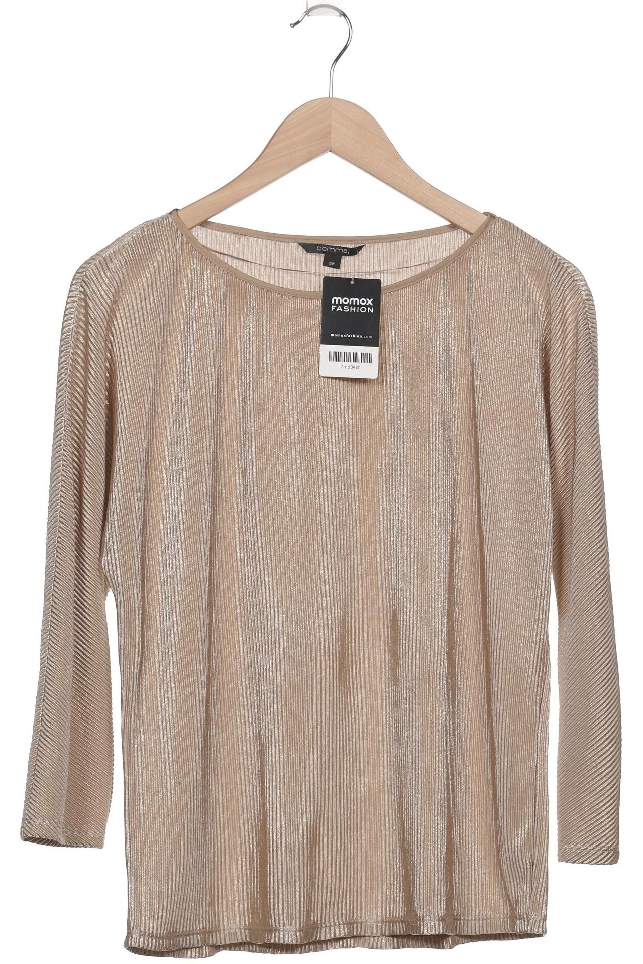 

Comma Damen Langarmshirt, gold, Gr. 38