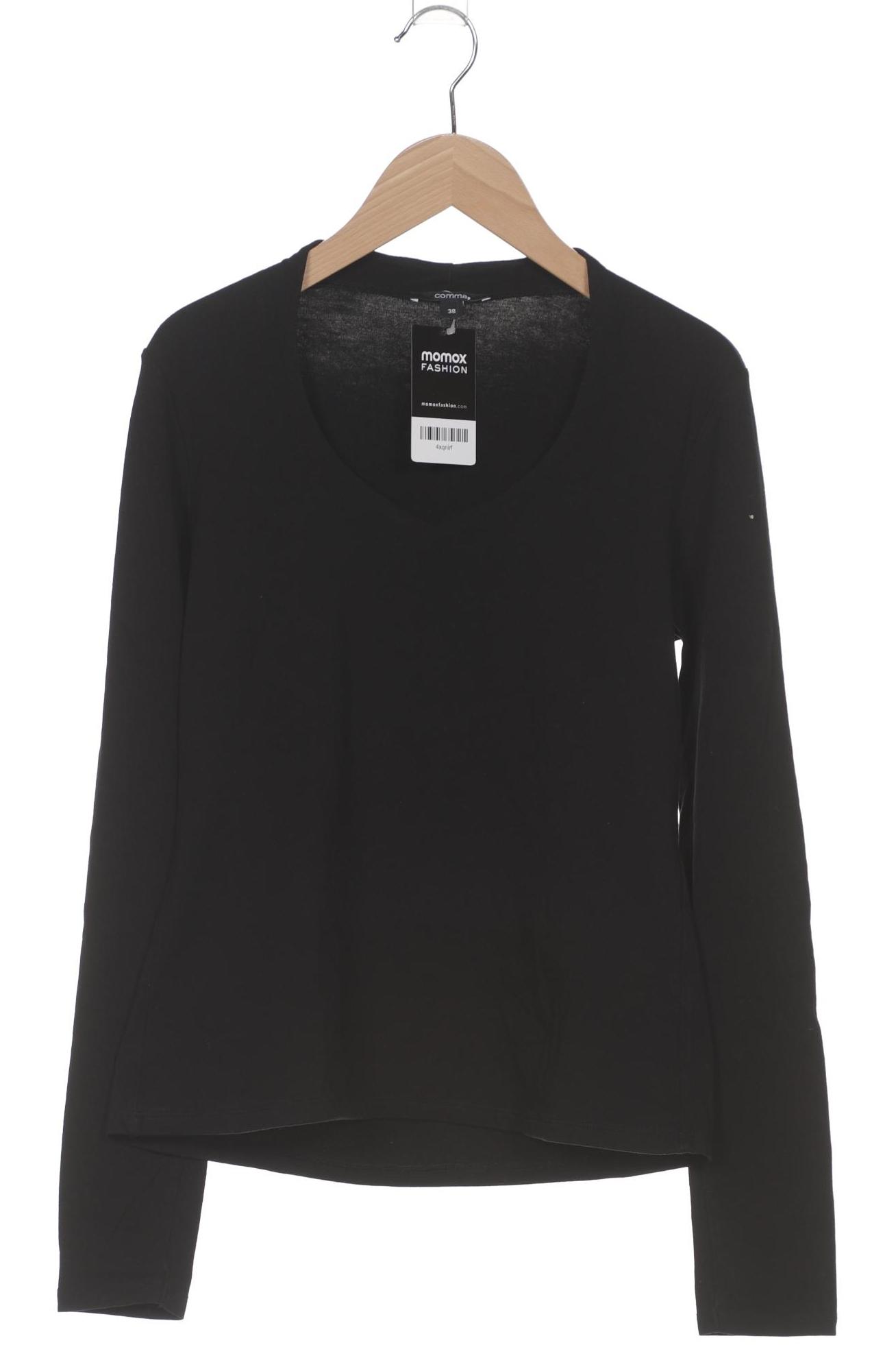 

Comma Damen Langarmshirt, schwarz, Gr. 38