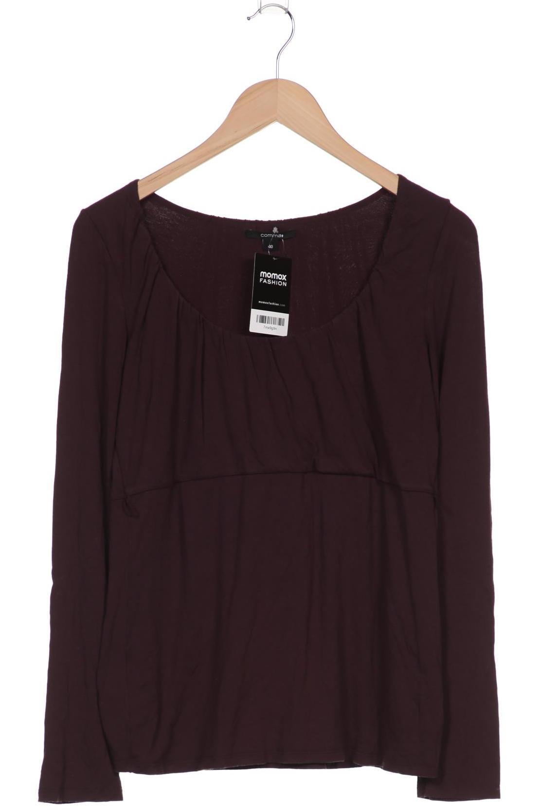 

Comma Damen Langarmshirt, bordeaux, Gr. 40