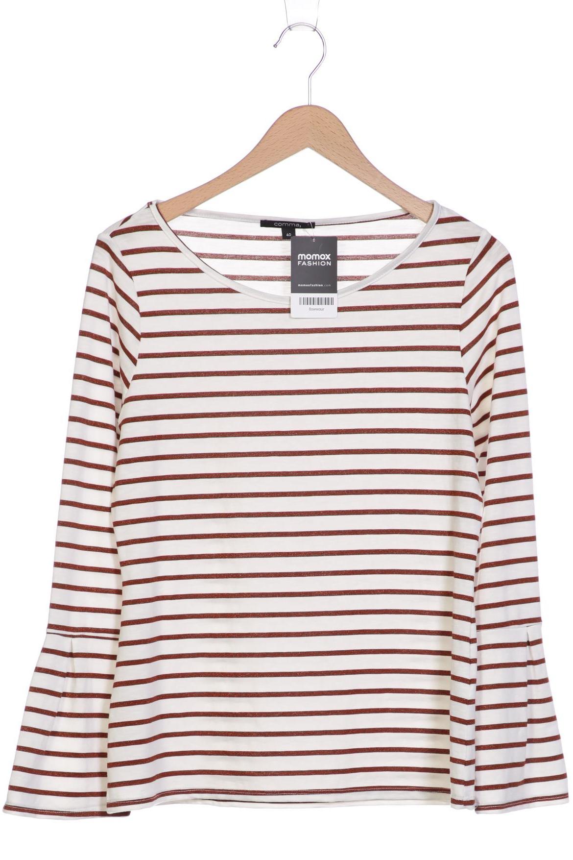 

Comma Damen Langarmshirt, weiß