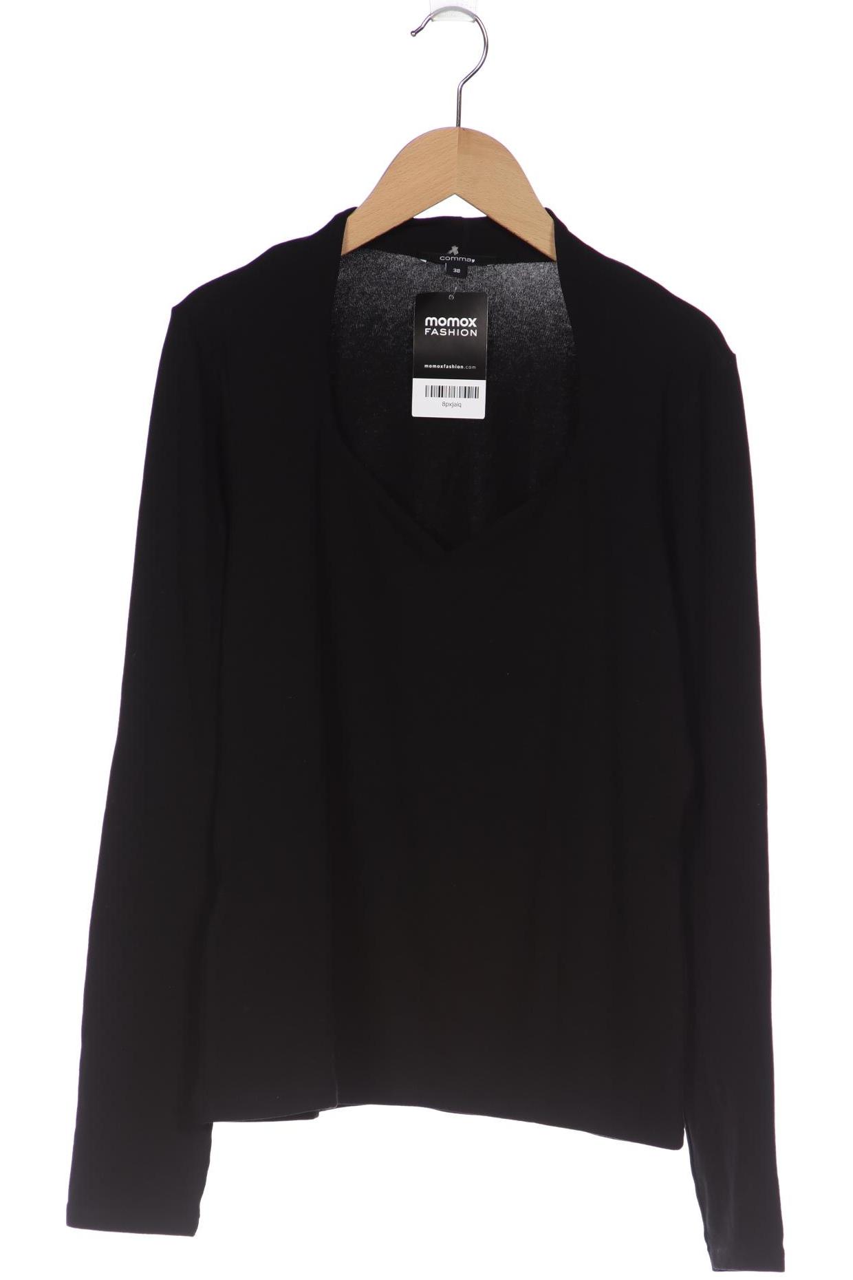 

Comma Damen Langarmshirt, schwarz, Gr. 38