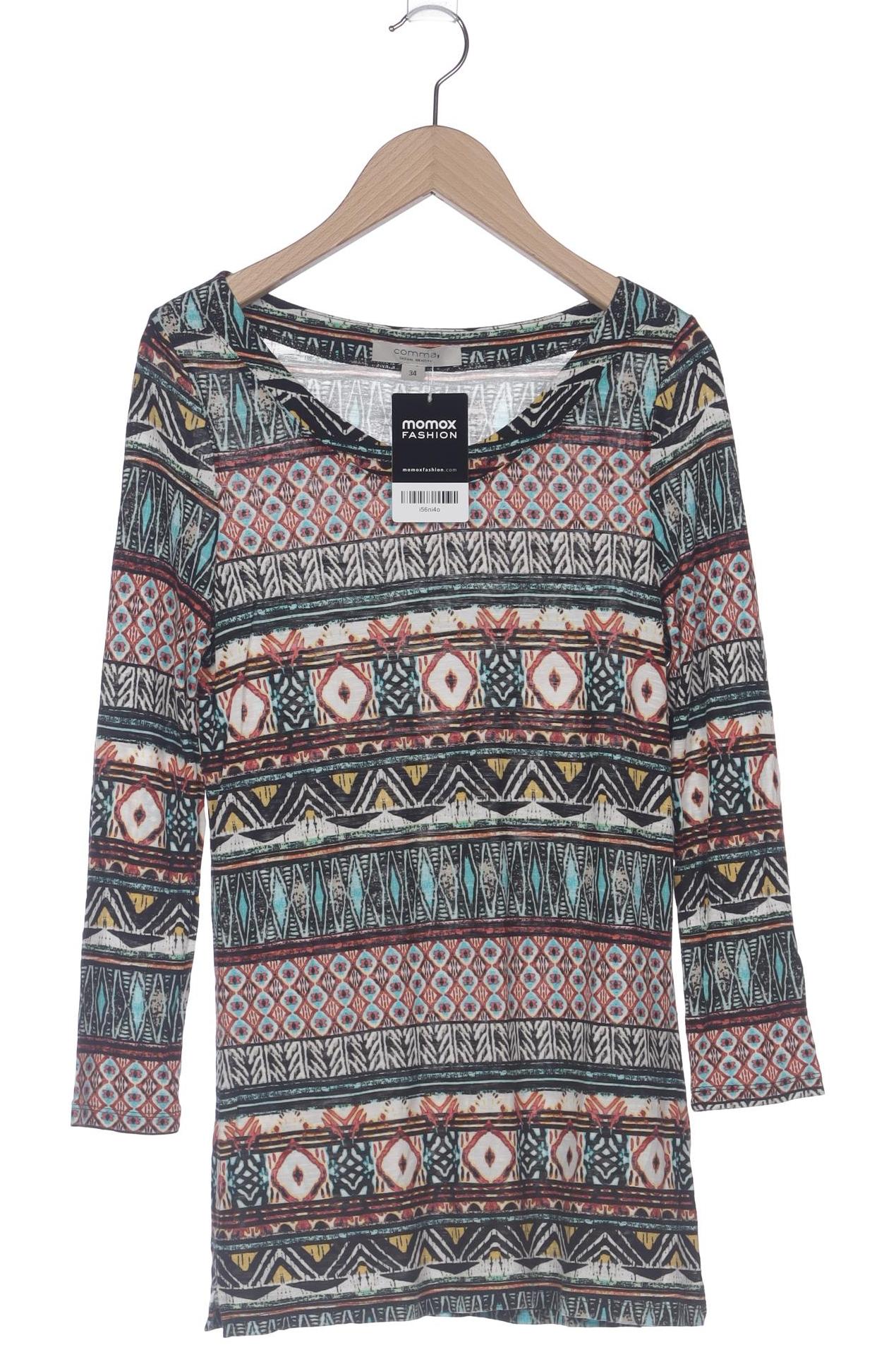 

Comma Damen Langarmshirt, mehrfarbig, Gr. 34