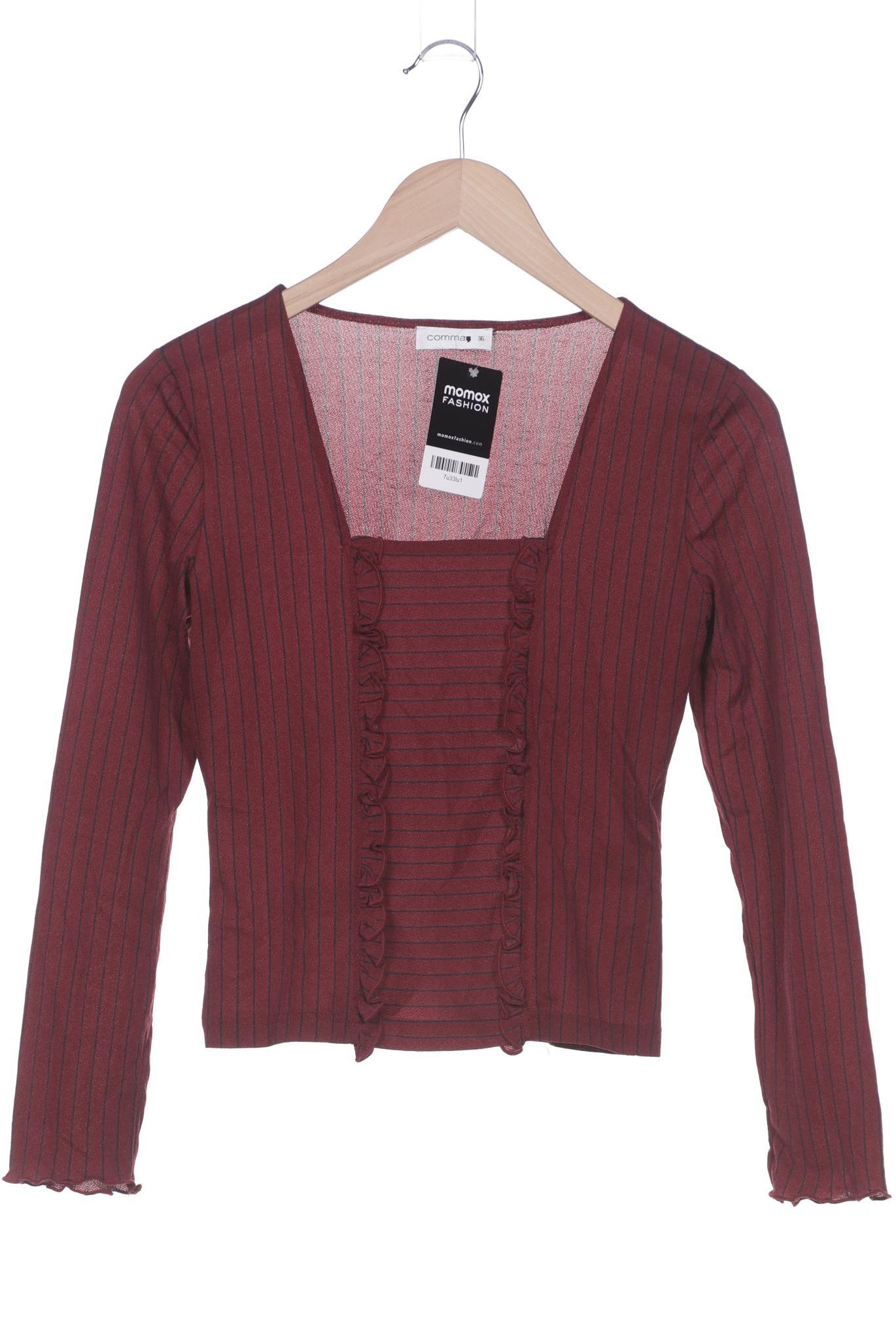 

Comma Damen Langarmshirt, bordeaux, Gr. 36