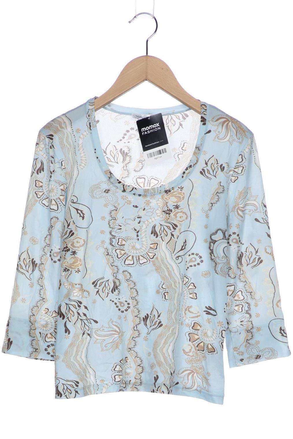 

Comma Damen Langarmshirt, hellblau, Gr. 38