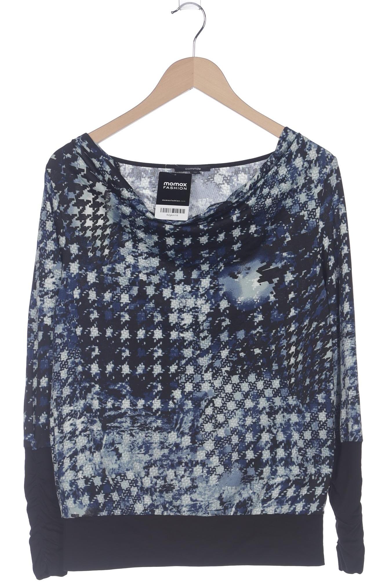

Comma Damen Langarmshirt, marineblau, Gr. 36