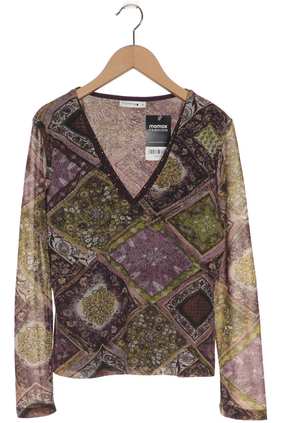 

Comma Damen Langarmshirt, mehrfarbig