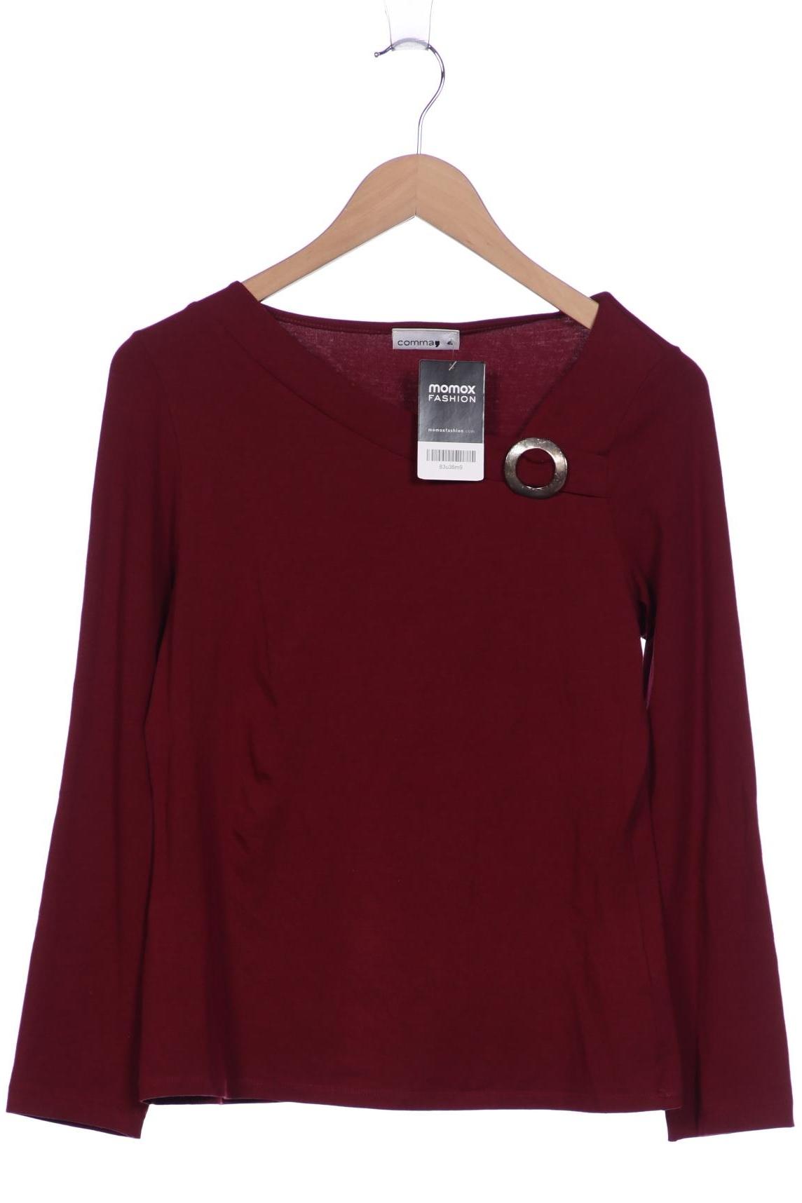 

Comma Damen Langarmshirt, bordeaux, Gr. 40