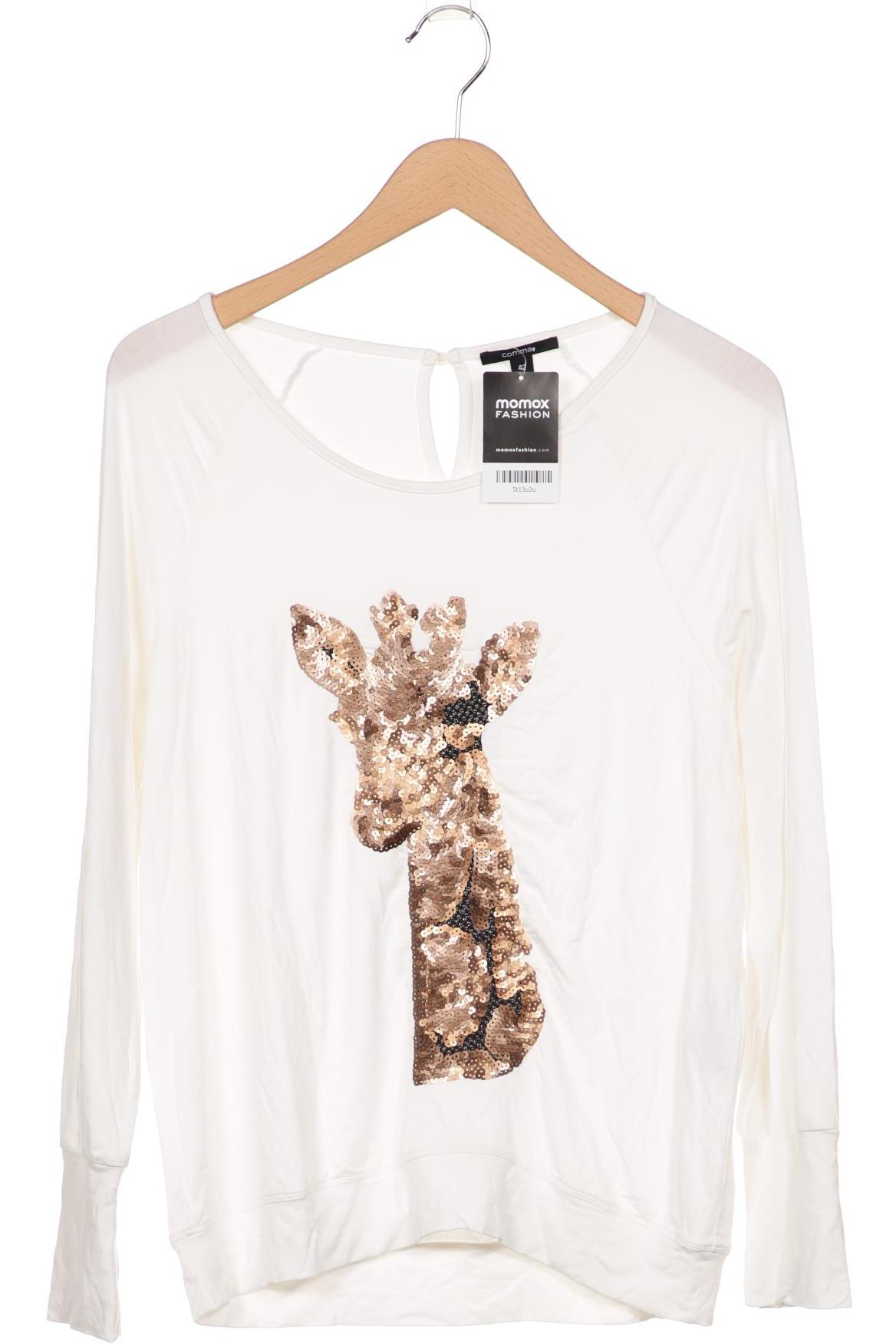 

Comma Damen Langarmshirt, weiß