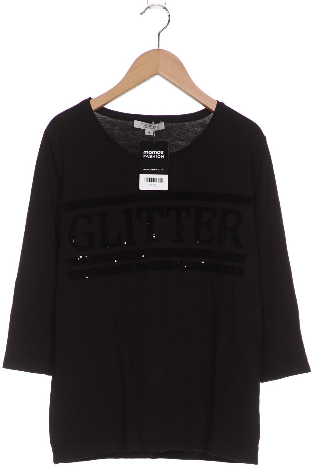 

Comma Damen Langarmshirt, schwarz, Gr. 38