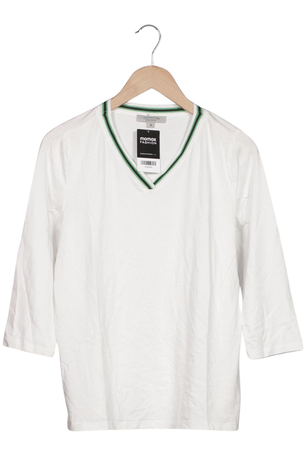 

Comma Damen Langarmshirt, weiß, Gr. 38